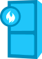 Blue Heating Icon