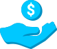 Blue Cost Savings Icon